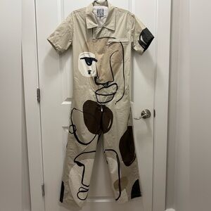 Print All Over Me Abstract Art 
Jumpsuit